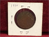1920 Canada Large 1¢ Coin