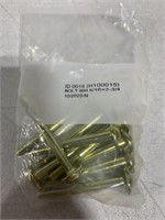 9 PACK OF GOLD BOLTS, 5/16 X 2-3/4 IN.