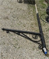 Iron Decorative Sign Post w 14 ft Pole