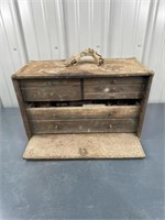 7 Drawer Wood Tool Chest w/ Contents