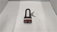 one large ruger lock with 2 keys