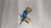 two ace locks with 2 keys