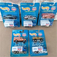 (5 PCS) HOT WHEELS LIMITED EDITION 2 CAR SETS;