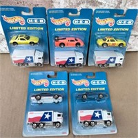 (5 PCS) HOT WHEELS LIMITED EDITION 2 CAR SETS;