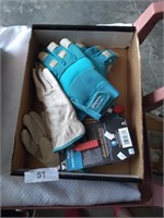 4 Pairs Of Womens Med & Leather Garden Gloves (L)