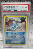 2008 Pokémon D&P Glaceon - Holo Majestic Dawn PSA