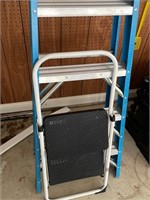 Werner 8ft ladder & Cosco stepping stool. Garage