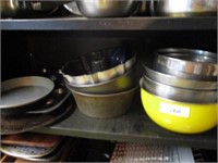 Bundt pans, bowls and misc