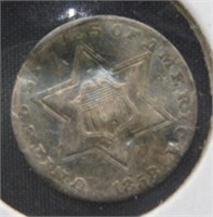 1858 3 Cent Silver.