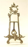 Decorated brass plate stand
