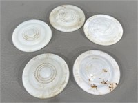 Vintage Glass Mason Jar Seals for Zinc Lids