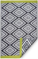 Fab Habitat Aztec Outdoor Rug - 8' x 10' Gray