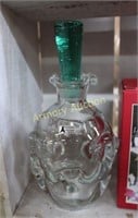 SWEDISH ART GLASS DECANTER WITH STOPPER