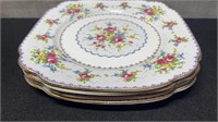 4 Royal Albert Petit Point Dinner Plates 9.5"