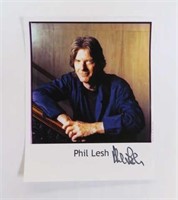 Phil Lesh Colored Photo Signed
