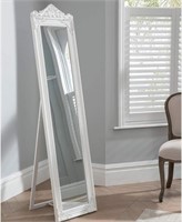 SE6093 White Floor Standing Mirror, 70"x 17"
