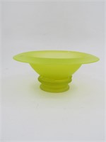 Large Yellow Bowl With Stand Centerpiece