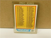1986-87 OPC CHECKLIST #198 CARD UNMARKED