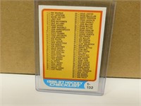 1986-87 OPC CHECKLIST #165 CARD UNMARKED