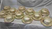 Lot of original 1933 Noritake tea cups and saucers