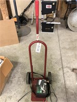 2 Wheel Cart with Lawn Mower Battery