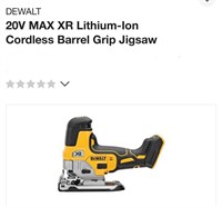 20V MAX XR Cordless Barrel Grip Jigsaw