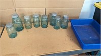 Vintage Blue Ball Mason Jars Lot