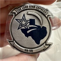 THE LONE STAR EXPRESS VR-59 CHALLENGE COIN