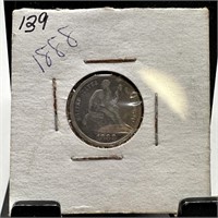 1888 SEATED LIBERTY SILVER DIME