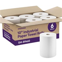 Industrial Paper Towels 10" x 800' White, 6PK