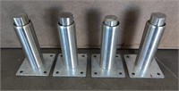 4x Adjustable Restaurant Equipment Legs