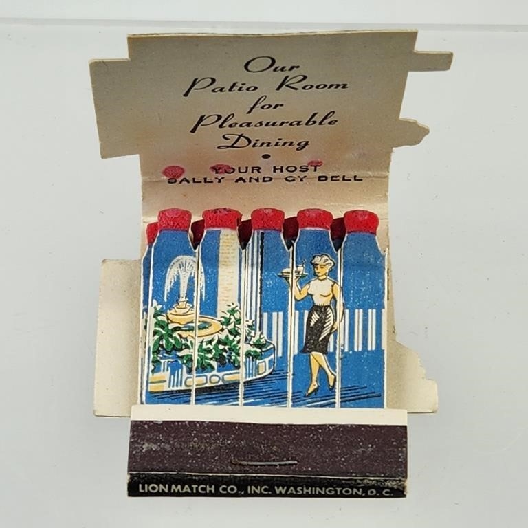 LEONIE'S RESTAURANT FEATURE MATCHBOOK