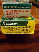 REMINGTON - 25 & 30/30 AMMO