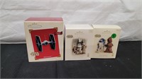 3 NEW STAR WARS HALLMARK ONAMENTS