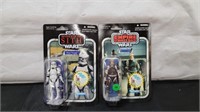 2 CARDED VINTAGE STAR WARS FIGURES