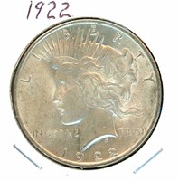 1922 Peace Silver Dollar