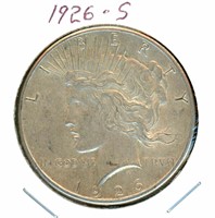 1926-S Peace Silver Dollar