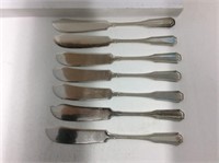7 Silver-plate Butter Spreaders