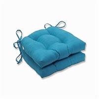 Pillow Perfect Solid Outdoor Patio Reversible