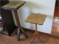 Pair of wooden tables