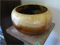 Glazed planter