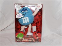 Blue M&M "Stuck On You" Window Suction Cup Plush