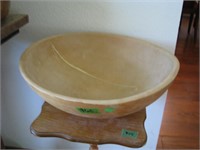 Wooden dough bowl