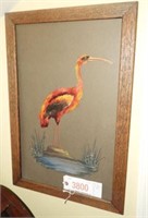 Original painting of Flamingo 16” x 24”