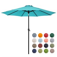 Tempera 9ft Patio Market Outdoor Table Umbrella wi