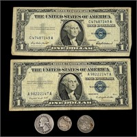 Silver Certificates and Silver Coins - US Currency