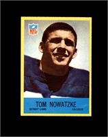 1967 Philadelphia #69 Tom Nowatzke EX to EX-MT+