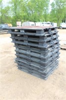 (10) 4-Way Plastic Pallets, 40"x48"