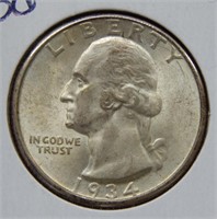 1934 D Washington Silver Quarter