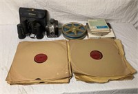 Binoculars, Brownie Camera, 78rpm Records